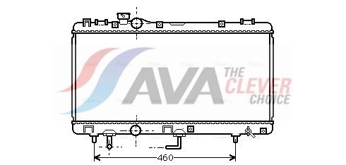 Kühler, Motorkühlung AVA QUALITY COOLING TO2231