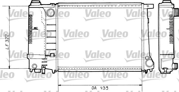 Kühler, Motorkühlung VALEO 730365