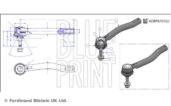 Spurstangenkopf BLUE PRINT ADBP870102