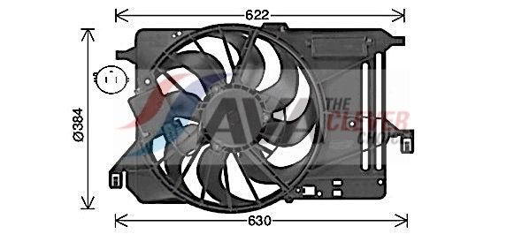 Lüfter, Motorkühlung AVA QUALITY COOLING FD7685