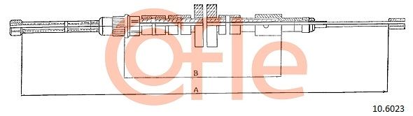 Seilzug Feststellbremse COFLE 10.6023