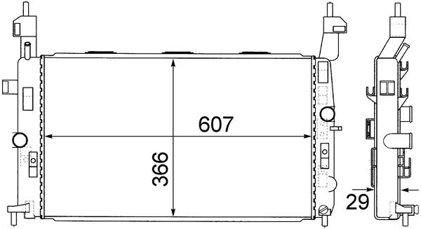 Kühler, Motorkühlung MAHLE CR1498000S