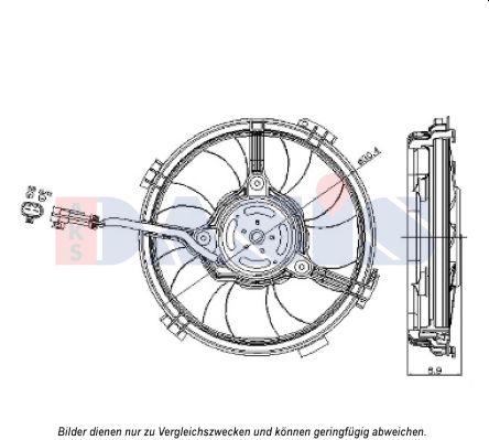 Lüfter, Motorkühlung AKS DASIS 488031N