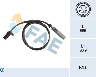Sensor, Raddrehzahl FAE 78139