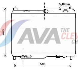 Kühler, Motorkühlung AVA QUALITY COOLING FD2442