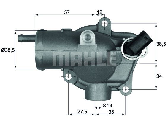 Thermostat, Kühlmittel MAHLE TI 27 92