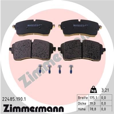 Bremsbelagsatz Bremsbeläge ZIMMERMANN 22485.190.1
