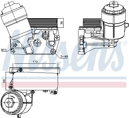 Ölkühler, Motoröl NISSENS 91310
