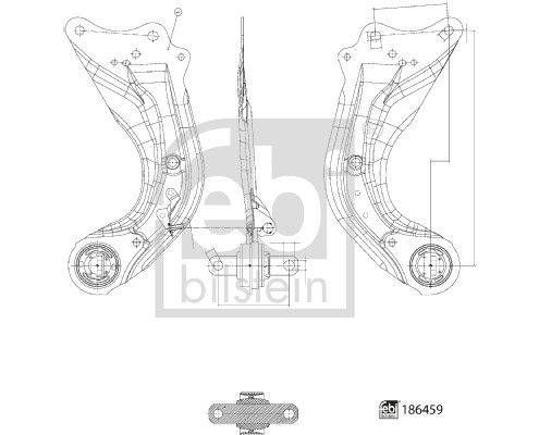 Querlenker FEBI BILSTEIN 186459