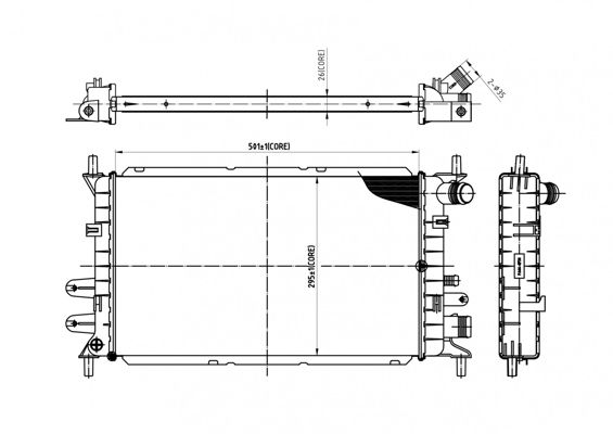 Kühler, Motorkühlung HART 606 525