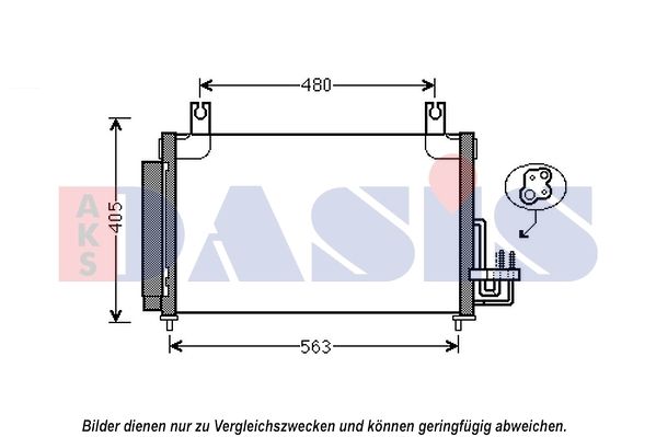 Kondensator, Klimaanlage AKS DASIS 512078N