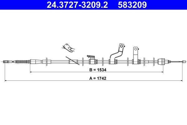 Seilzug, Feststellbremse ATE 24.3727-3209.2