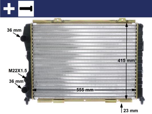 Kühler, Motorkühlung MAHLE CR1408000S