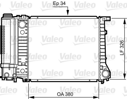 Kühler, Motorkühlung VALEO 731509