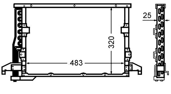 Kondensator, Klimaanlage MAHLE ac 512 000s