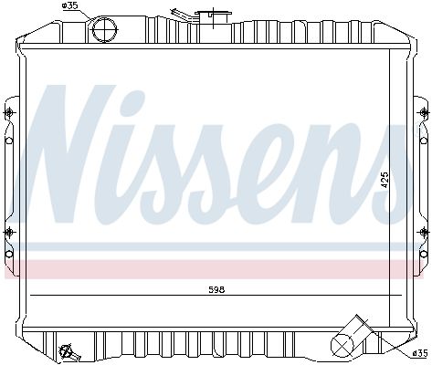 Kühler, Motorkühlung NISSENS 62840