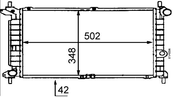 Kühler, Motorkühlung MAHLE CR443000S