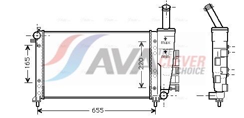 Kühler, Motorkühlung AVA QUALITY COOLING FTA2275