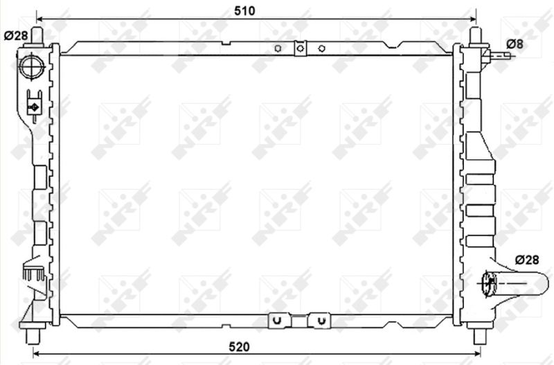 Kühler, Motorkühlung NRF 53068