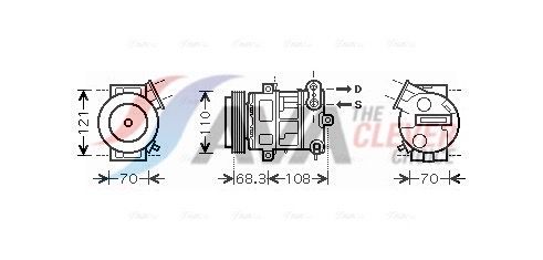 Kompressor, Klimaanlage AVA QUALITY COOLING OLAK418