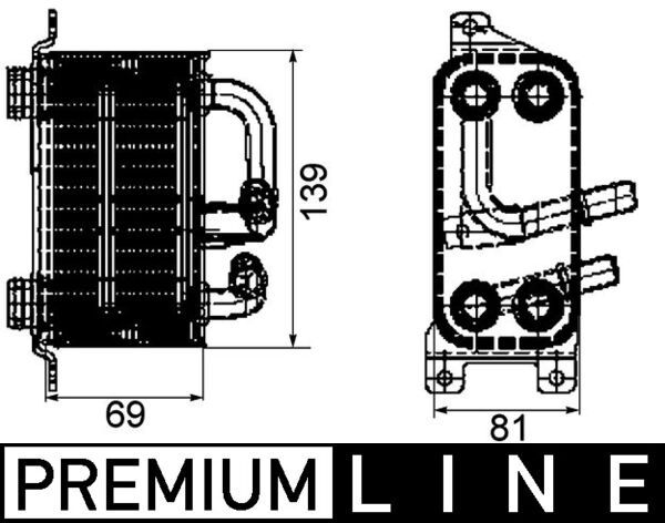 Ölkühler, Motoröl MAHLE CLC66000P