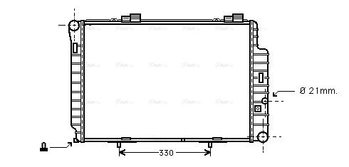 Kühler, Motorkühlung AVA QUALITY COOLING ms2235