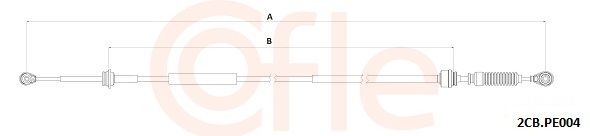Seilzug Schaltgetriebe COFLE 92.2CB.PE004