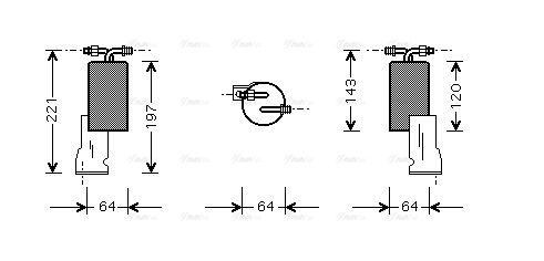 Trockner, Klimaanlage AVA QUALITY COOLING crd066