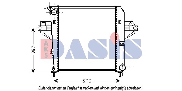 Kühler, Motorkühlung AKS DASIS 520116N