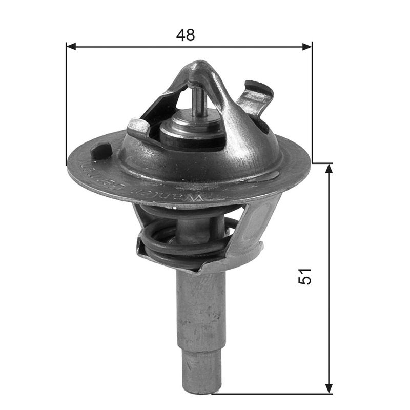 Thermostat, Kühlmittel GATES TH38490G1