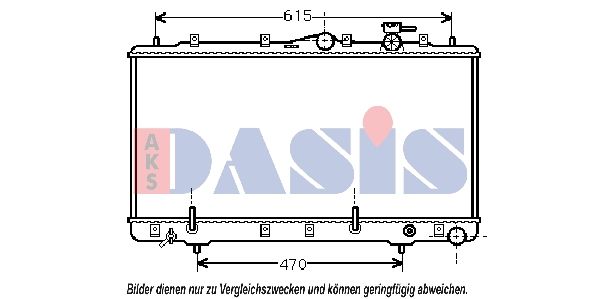Kühler, Motorkühlung AKS DASIS 560330N