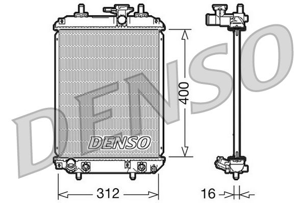 Kühler, Motorkühlung DENSO DRM50050