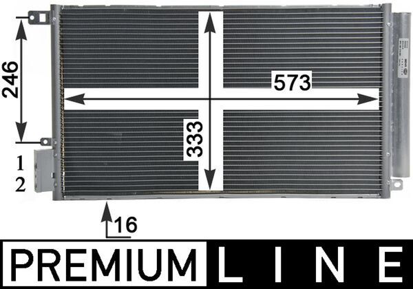 Kondensator, Klimaanlage MAHLE AC633000P
