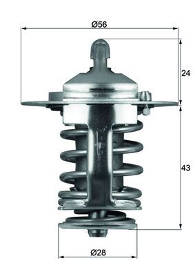 Thermostat, Kühlmittel MAHLE TX7082