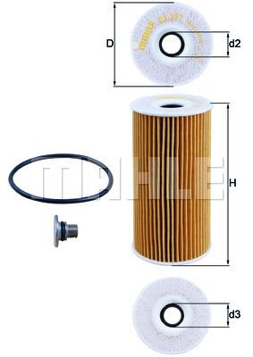 Oljefilter KNECHT OX 377 D