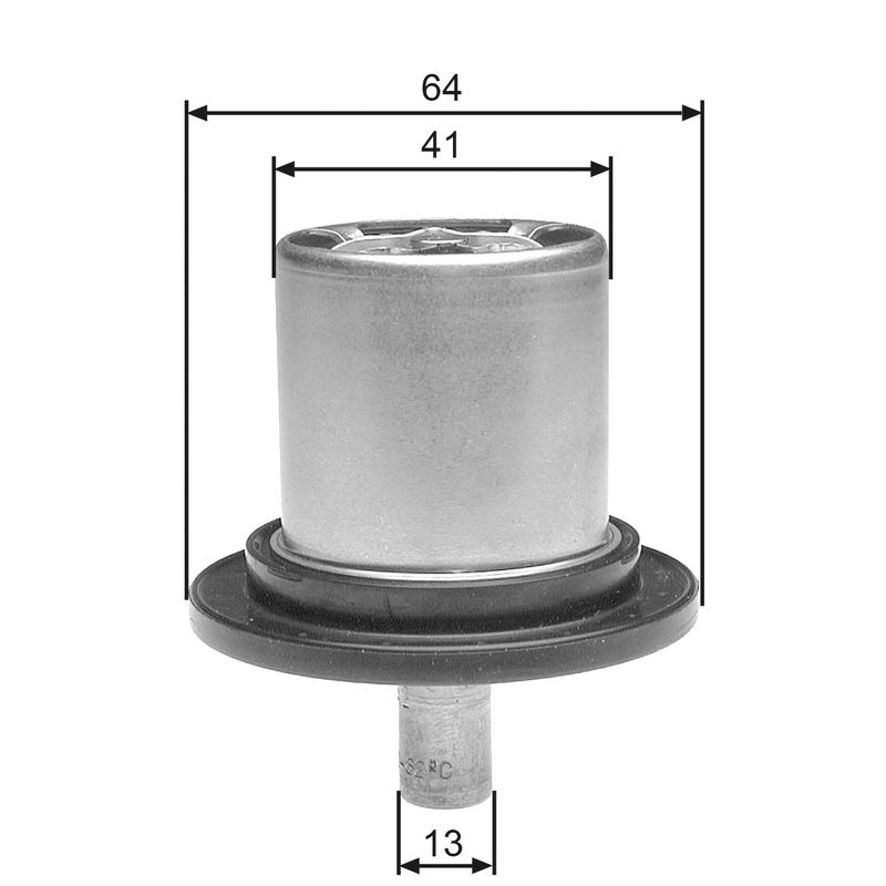 Thermostat, Kühlmittel GATES TH25882G1