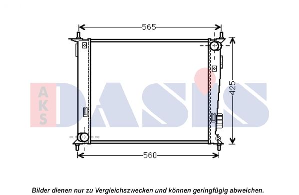 Kühler, Motorkühlung AKS DASIS 510137N