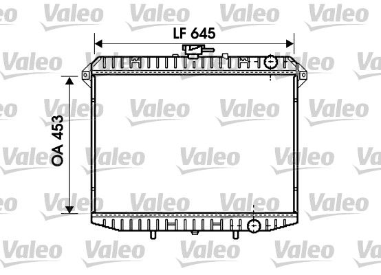 Kühler, Motorkühlung VALEO 731261