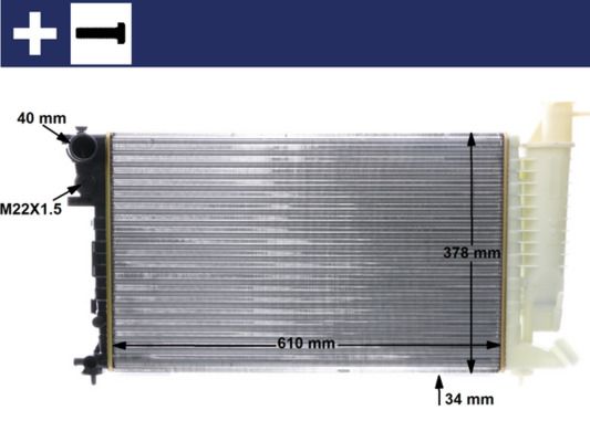 Kühler, Motorkühlung MAHLE CR497000S
