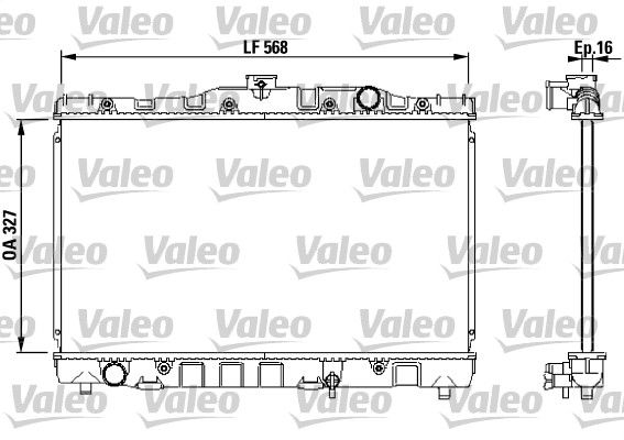 Kühler, Motorkühlung VALEO 730468