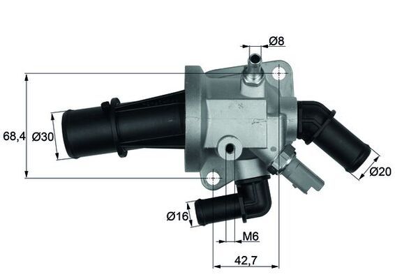 Thermostat, Kühlmittel MAHLE TI15388