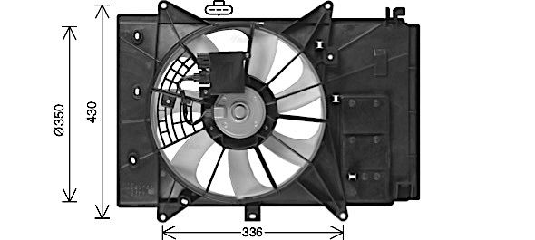 Lüfter, Motorkühlung AVA QUALITY COOLING mz7555