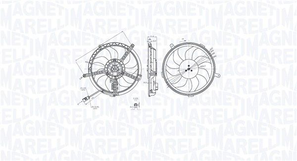 Lüfter, Motorkühlung MAGNETI MARELLI 069422851010