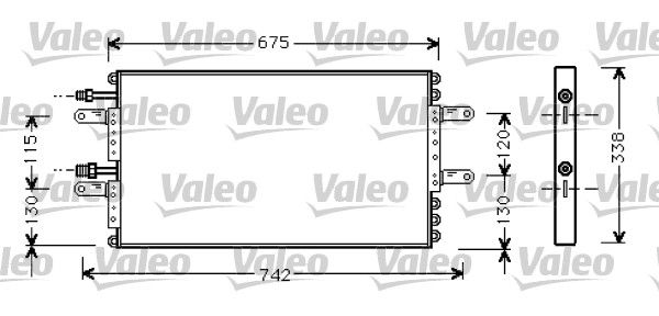 Kondensator, Klimaanlage VALEO 818030