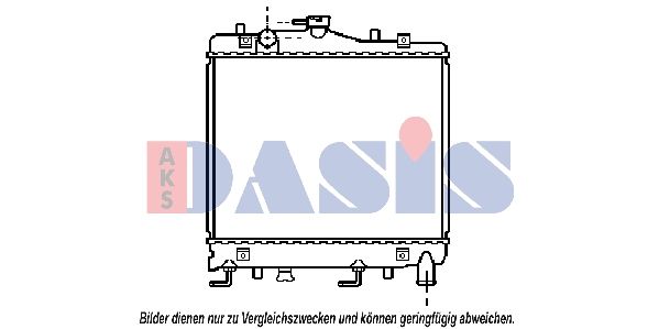 Kühler, Motorkühlung AKS DASIS 110460N