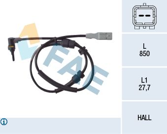 Sensor, Raddrehzahl FAE 78086