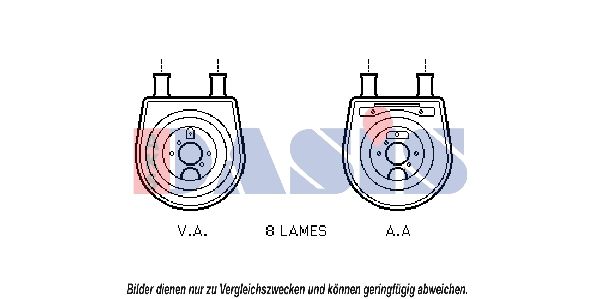 Ölkühler, Motoröl AKS DASIS 566006N
