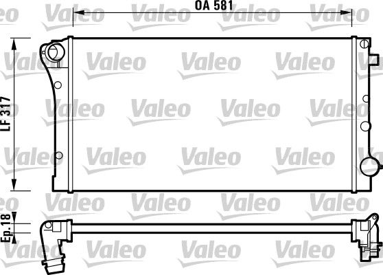 Kühler, Motorkühlung VALEO 732925