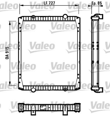 Kühler, Motorkühlung VALEO 732337