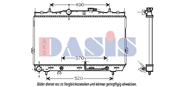 Kühler, Motorkühlung AKS DASIS 510032N